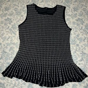 ann taylor square neck peplum blouse